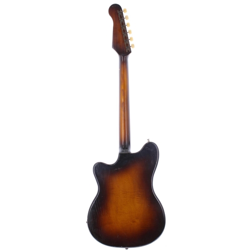 310 - Hofner V3 electric guitar, made in Germany, circa 1960, ser. no. 4x6; Body: brunette finish, lacquer... 