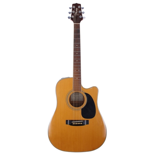 313 - Takamine G Series EG-332C electro-acoustic guitar; Back and sides: laminated mahogany, surface scrat... 