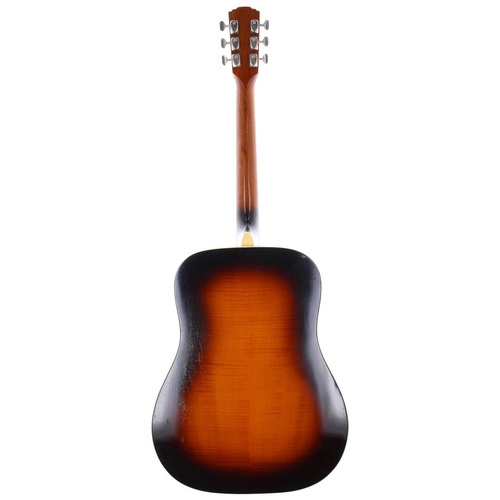 316 - 1966 Levin LN-26 acoustic guitar, made in Sweden, ser. no. 4xxxx7; Body: sunburst finished maple bac... 