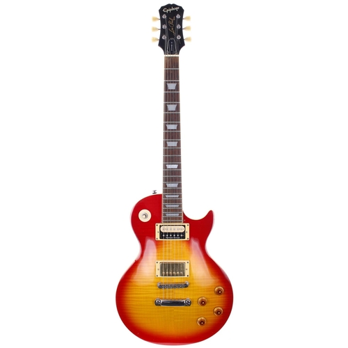 324 - 1999 Epiphone Les Paul Standard electric guitar, made in Korea, ser. no. S99xxxxx8; Body: cherry sun... 