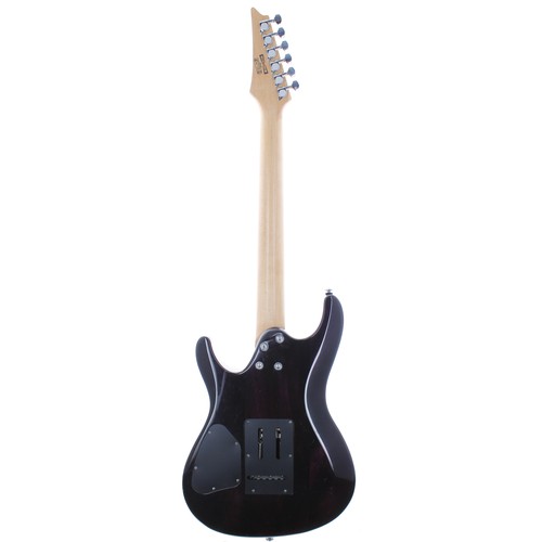 259 - 2010 Ibanez SA Series electric guitar, made in China; Body: trans purple finish, surface scratches a... 