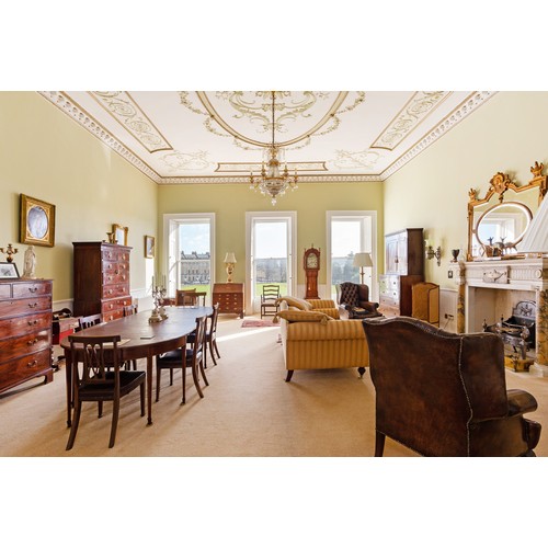 1820 - Mahogany and inlaid eight day longcase clock, the 13