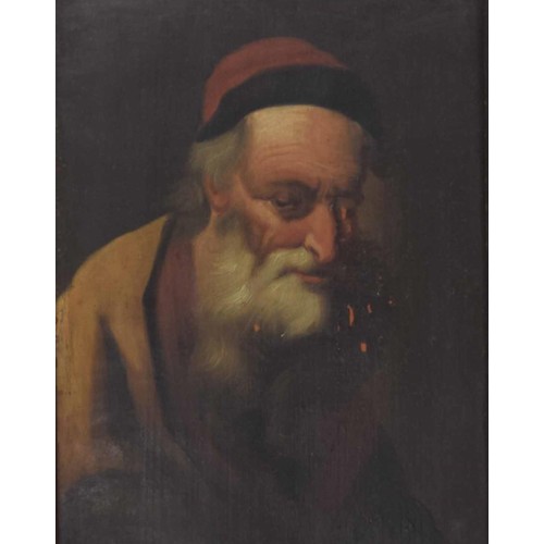 707 - After Jan Lievens (18th/19th century) - Portrait of an elderly bearded gentleman, head and shoulders... 