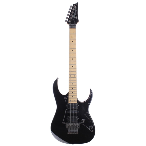 331 - 2002 Ibanez RG550 electric guitar, made in Japan, ser. no. F02xxxxx7; Body: black finish, dings and ... 