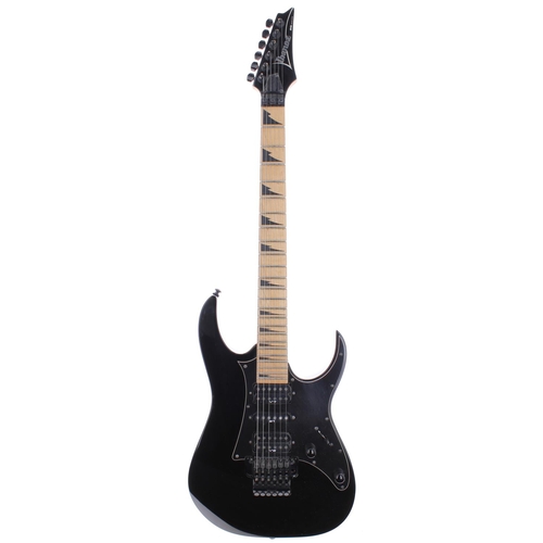 332 - 2008 Ibanez RG350MDX electric guitar, made in Indonesia, ser. no. I08xxxxxx9; Body: black finish, mi... 