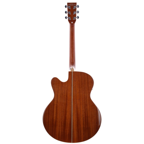 346 - Tanglewood Winterleaf TW4 SJWB electro-acoustic guitar; Back and sides: laminated mahogany; Top: sun... 