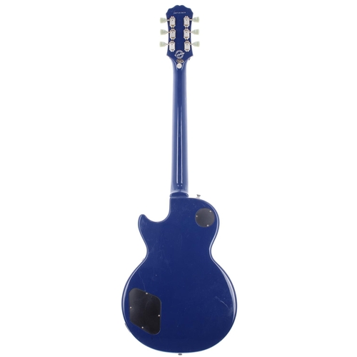 354 - 2010 Epiphone Limited Edition Custom Shop Les Paul Studio electric guitar, made in China; Body: blue... 