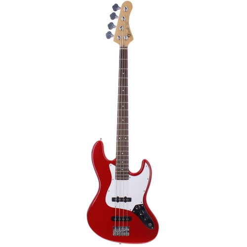 379 - Lindo JZB Series bass guitar, red finish