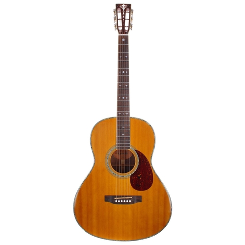 385 - 2003 Crafter TAO50/AM acoustic guitar, made in Korea; Back and sides: rosewood; Top: amber finish sp... 