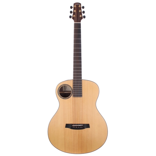 387 - 2013 Walden B-1 baritone acoustic guitar; Back and sides: rosewood; Top: natural spruce; Neck: mahog... 