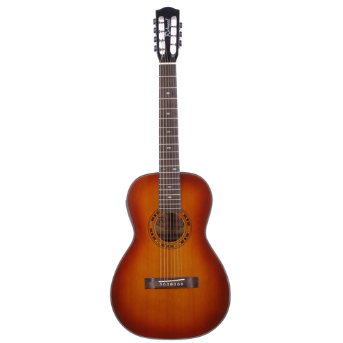 390 - Richwood Limited Edition 2013 handmade seven string electro-acoustic guitar; Back and sides: mahogan... 