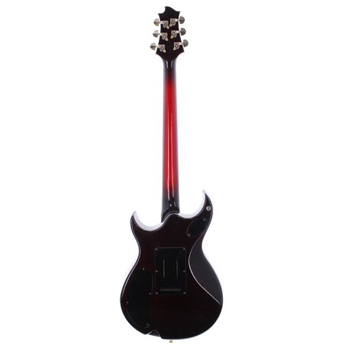 394 - 1990s Yamaha YSG Series T-1 electric guitar, made in Japan, ser. no. 8xxxxx9; Body: red burst finish... 