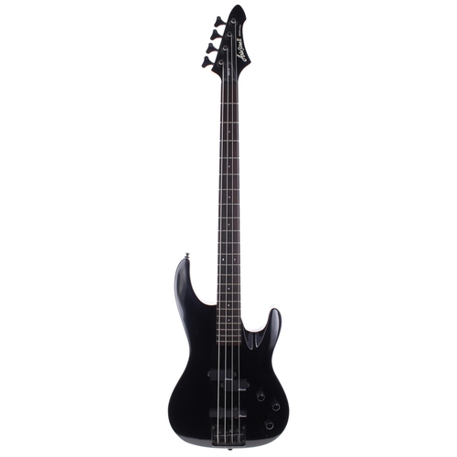 399 - Aria Pro II Magna Series MAB-20 bass guitar; Body: black finish, a few minor surface marks; Neck: ma... 