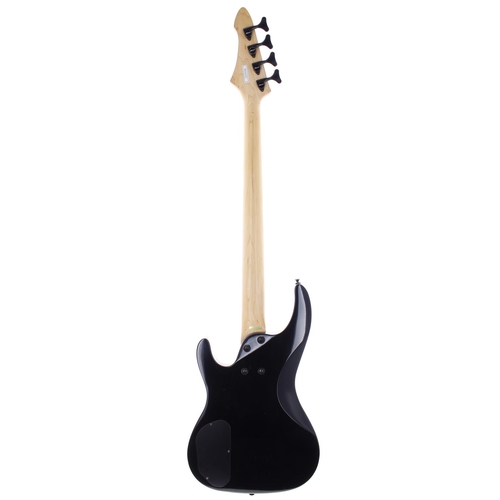 399 - Aria Pro II Magna Series MAB-20 bass guitar; Body: black finish, a few minor surface marks; Neck: ma... 