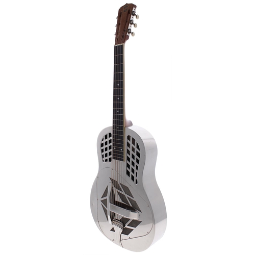 402 - 1928 National Tricone resonator guitar, made USA, ser. no. 0xx6; Body: nickel plated steel, various ... 