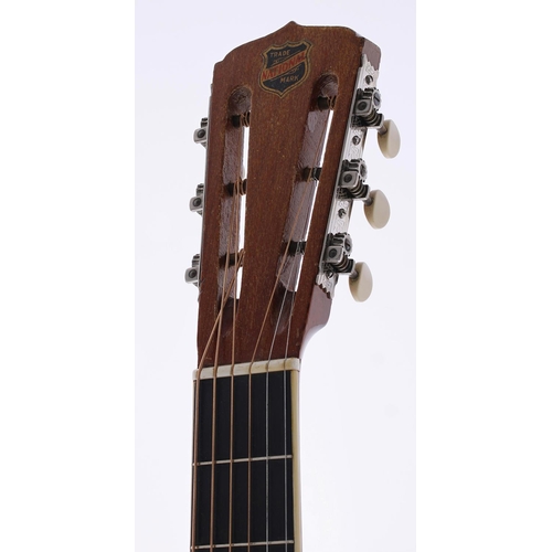 402 - 1928 National Tricone resonator guitar, made USA, ser. no. 0xx6; Body: nickel plated steel, various ... 