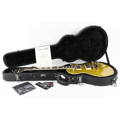 405 - 2021 Gordon Smith GS Gold Top electric guitar; Body: gold top finish upon matt black back; Neck: goo... 