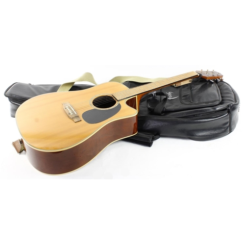 409 - Takamine G Series EG530SC electric acoustic guitar; Body: natural finish; Neck: good; Fretboard: ros... 