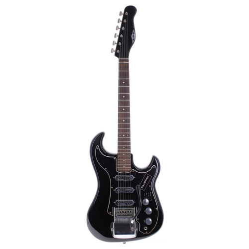 415 - 1960s Burns Baldwin Jazz Split Sound electric guitar, made in England; Body: black finish, minor din... 