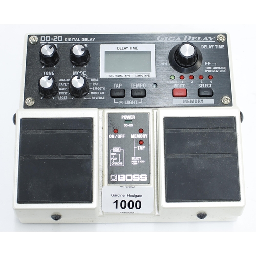 1000 - Boss DD-20 Digital Delay Giga Delay guitar pedal