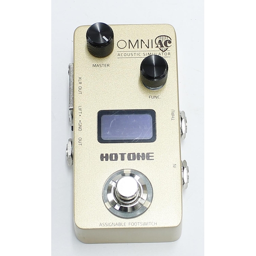 973 - Hotone Omni acoustic simulator guitar pedal, boxed