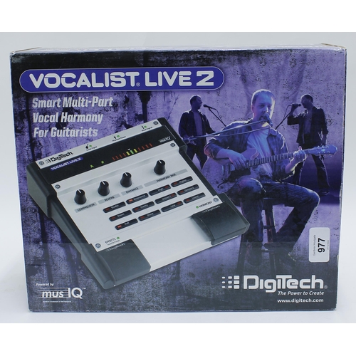 977 - DigiTech Vocalist Live 2 guitar vocal harmony pedal, boxed