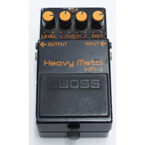 992 - Boss HM-2 Heavy Metal guitar pedal, made in Japan, black label