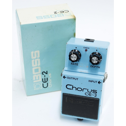 995 - 1981 Boss CE-2 Chorus guitar pedal, made in Japan, ser. no. 108900, black label, boxed... 