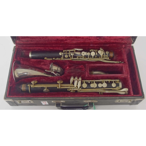 1822 - Alto clarinet by and stamped Leblanc, Paris France, ser. no. 5212, case