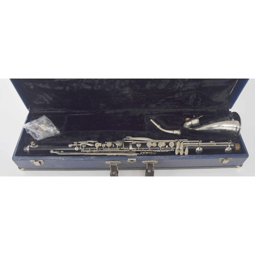 1824 - Alto clarinet by and stamped Vito, Reso-Tone, U.S.A., ser. no. 8125, mouthpiece, case... 