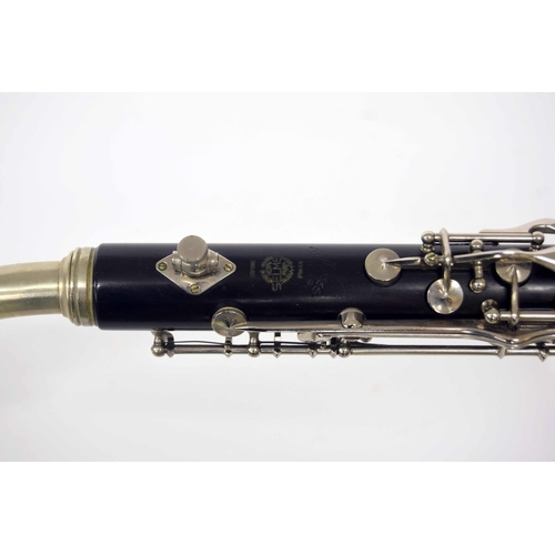 1825 - Good alto clarinet by and stamped Selmer, Paris, France, Series 9, ser. no. U8186, mouthpiece, case&... 