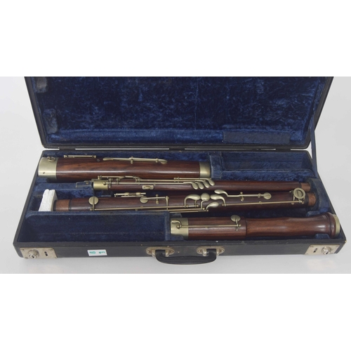 1836 - Good bassoon by and stamped on all joints Hawkes & Son, Excelsior Sonorus Class, Makers, London ... 