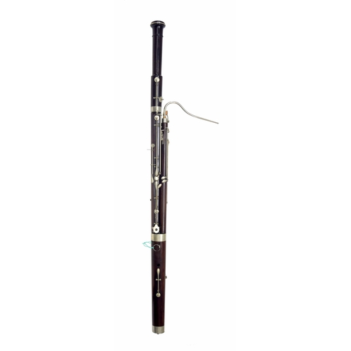 1837 - Bassoon by and stamped Besson & Co, 198 Euston Road, London, no.11784, with nickel keys, crook, ... 