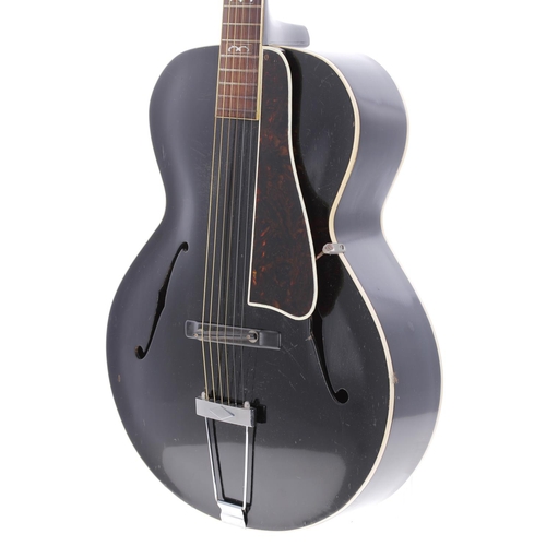 425 - Gibson L-10 archtop guitar, made in USA, circa 1934; Body: black finish, surface marks, scratches an... 