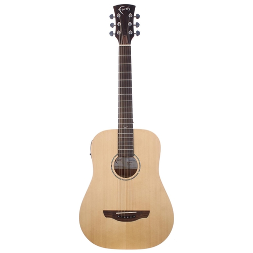 492 - Faith FDS-Mini Saturn Nomad electro-acoustic guitar, made in Indonesia; Back and sides: mahogany; To... 