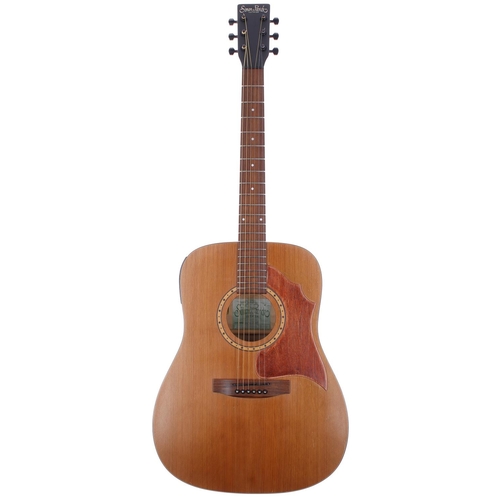 493 - Simon & Patrick S&P 6C electro-acoustic guitar, made in Canada; Body: natural, various minor... 