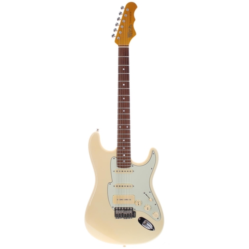 443 - Fret King by Trev Wilkinson Green Label Corona 60 SP electric guitar; Body: vintage white finish; Ne... 