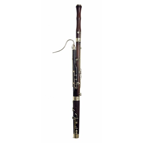 1839 - Bassoon by and stamped Hawkes & Son, Excelsior Sonorus Class, Makers, London, no.13179, with nic... 