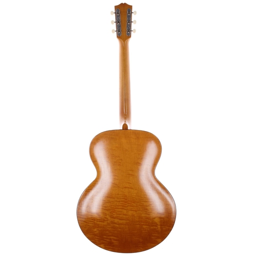 427 - Kalamazoo KG-32 Oriole archtop guitar, made in USA, circa 1941; Body: natural finish, heavy checking... 