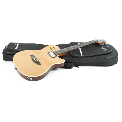 450 - Godin A6 Ultra electric guitar, made in Canada; Body: Two-Chambered Silver Leaf Maple with Canadian ... 