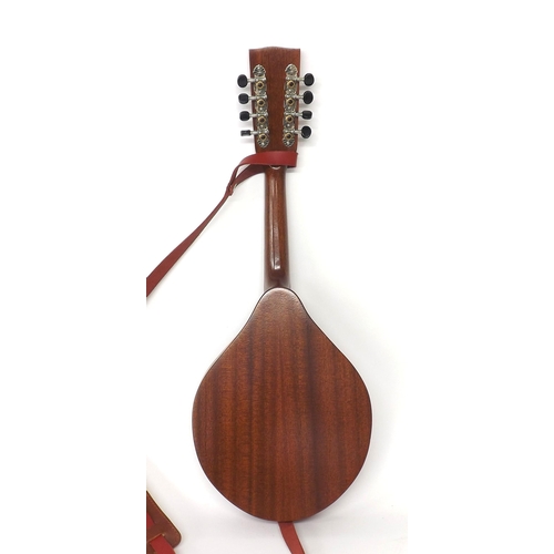 1557 - Contemporary mandolin by and labelled Ashbury, model no: AM130..., with pear shaped body and Ashbury... 