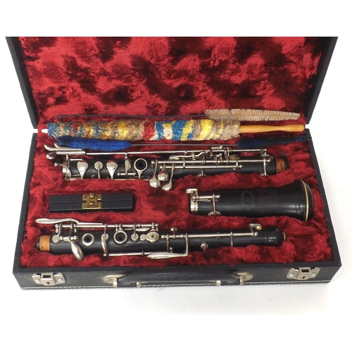 1846 - Italian blackwood oboe by and stamped made by Romeo Orsi, Milan, Howarth, London, no. 9178, case... 