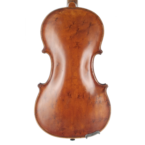 2401 - English violin by and labelled Henry Handley, Fiddle Restorer and Maker, Worcester, 1901, no. 59, th... 