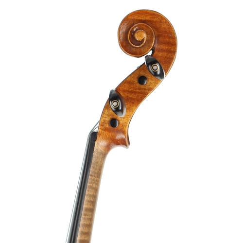 2409 - German violin circa 1920, unlabelled, 14 1/16