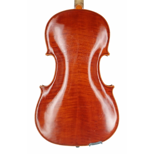 2411 - English viola by and labelled David Collins, Abingdon, 1989 and bearing the maker's monogram, the tw... 