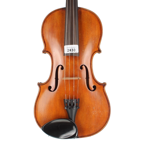 2430 - Austrian violin by and labelled Paul Widhalm, Lauten-und-Geigenmachli in Wien, Strad Model, Anno, 19... 