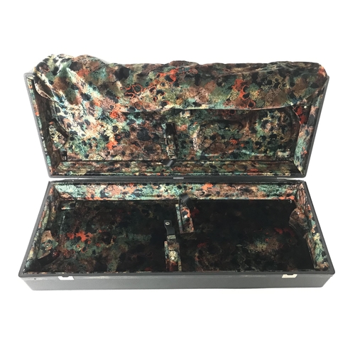 2047 - Quad violin case with plush lined velvet interior