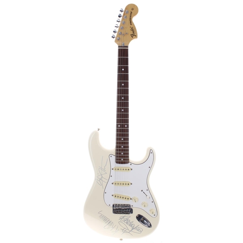 651 - Judas Priest - autographed Fender Stratocaster electric guitar, made in Japan (1984-1987), ser. no. ... 