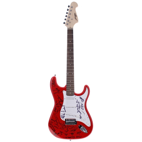 664 - 60s artists various - an autographed Johnny Brook electric guitar, signed by Mike Pender (The Search... 