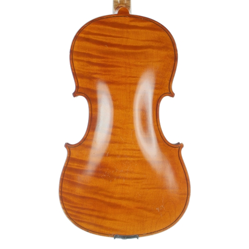 2439 - Early 20th century violin labelled Nicolaus Amatus..., 14 1/4